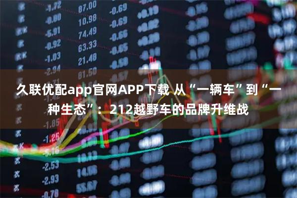 久联优配app官网APP下载 从“一辆车”到“一种生态”：212越野车的品牌升维战