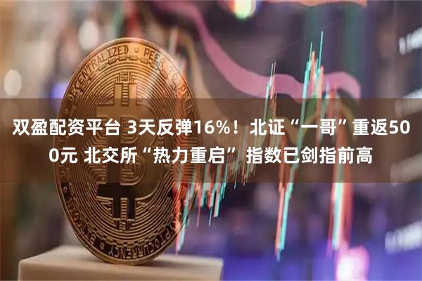 双盈配资平台 3天反弹16%！北证“一哥”重返500元 北交所“热力重启” 指数已剑指前高