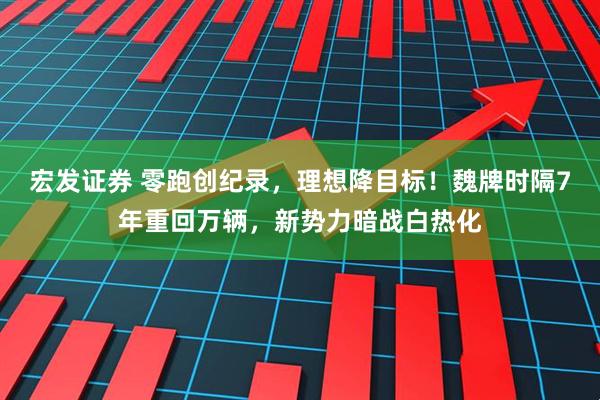 宏发证券 零跑创纪录，理想降目标！魏牌时隔7年重回万辆，新势力暗战白热化